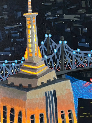 Original art for sale at UGallery.com | Empire & Chrysler by Brian Callaghan | $1,175 | acrylic painting | 30' h x 24' w | photo 4