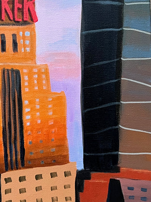 Original art for sale at UGallery.com | New Yorker and Empire State Building by Brian Callaghan | $1,175 | acrylic painting | 30' h x 24' w | photo 4