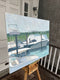 Original art for sale at UGallery.com | Boat Dock by Brian McCarty | $875 | oil painting | 24' h x 30' w | thumbnail 2