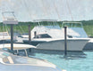 Original art for sale at UGallery.com | Boat Dock by Brian McCarty | $875 | oil painting | 24' h x 30' w | thumbnail 1