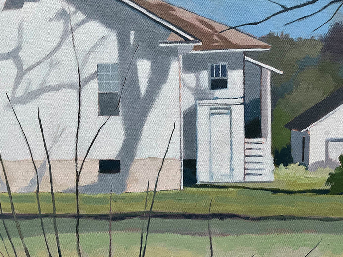 Country White House by Brian McCarty |   Closeup View of Artwork 