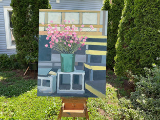 Original art for sale at UGallery.com | Flowers for Sale by Brian McCarty | $575 | oil painting | 28' h x 22' w | photo 3