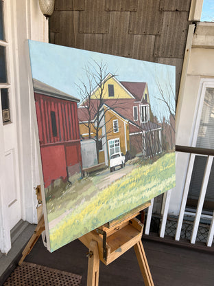 Original art for sale at UGallery.com | House and Barn by Brian McCarty | $700 | oil painting | 20' h x 24' w | photo 2