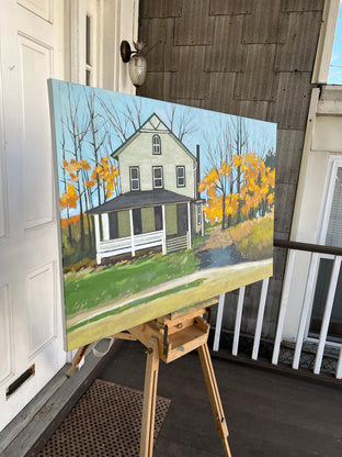 Original art for sale at UGallery.com | House in Fall by Brian McCarty | $1,000 | oil painting | 24' h x 36' w | photo 2