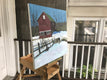 Original art for sale at UGallery.com | House in Winter by Brian McCarty | $550 | oil painting | 20' h x 20' w | thumbnail 2