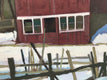Original art for sale at UGallery.com | House in Winter by Brian McCarty | $550 | oil painting | 20' h x 20' w | thumbnail 4