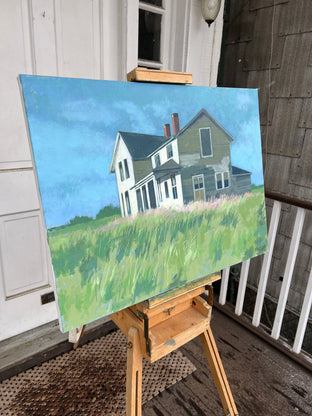 Old House by Brian McCarty |  Side View of Artwork 
