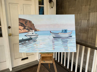 Original art for sale at UGallery.com | Two Boats by Brian McCarty | $800 | oil painting | 24' h x 36' w | photo 3