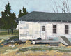Original art for sale at UGallery.com | White Shed by Brian McCarty | $775 | oil painting | 22' h x 28' w | thumbnail 1