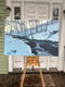 Original art for sale at UGallery.com | Winter River by Brian McCarty | $1,000 | oil painting | 24' h x 36' w | thumbnail 3