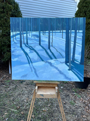 Original art for sale at UGallery.com | Winter Trees by Brian McCarty | $550 | oil painting | 20' h x 24' w | photo 3