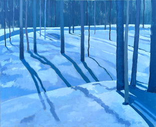 Original art for sale at UGallery.com | Winter Trees by Brian McCarty | $550 | oil painting | 20' h x 24' w | photo 1