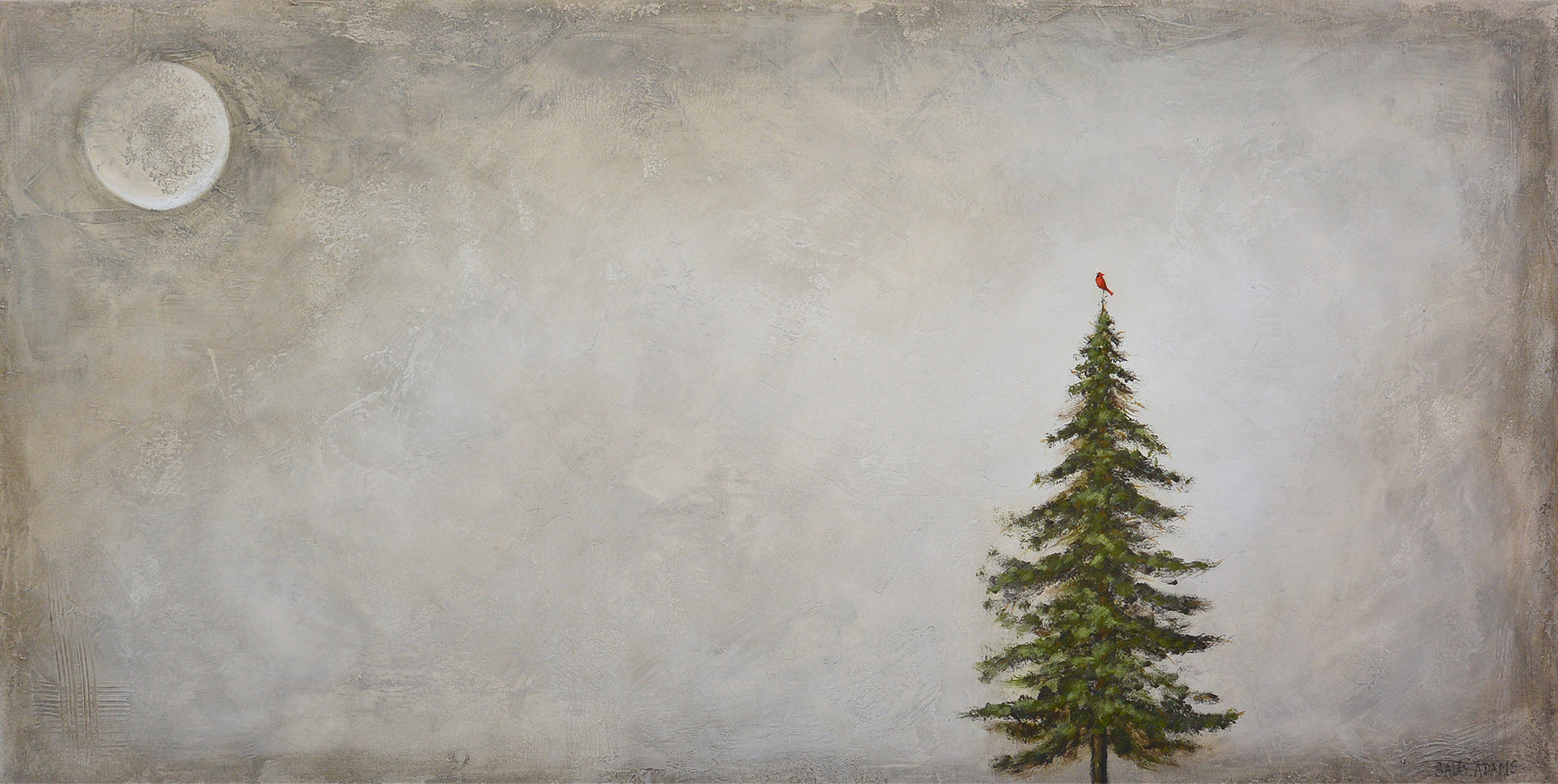 Brighter Days Ahead by Sally Adams |  Side View of Artwork 