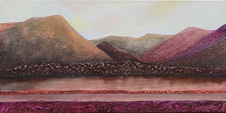 Original art for sale at UGallery.com | Fall Meditation by Brit J Oie | $875 | mixed media artwork | 15' h x 30' w | thumbnail 1