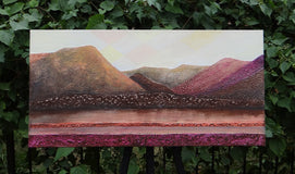 Original art for sale at UGallery.com | Fall Meditation by Brit J Oie | $875 | mixed media artwork | 15' h x 30' w | thumbnail 3