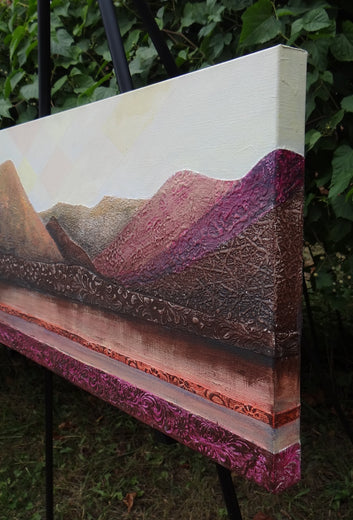 Fall Meditation by Brit J Oie |  Side View of Artwork 