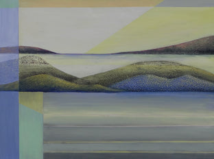 Original art for sale at UGallery.com | New Horizons by Brit J Oie | $1,850 | mixed media artwork | 29' h x 39' w | photo 1