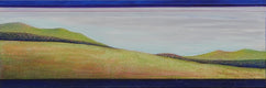 Original art for sale at UGallery.com | Over the Hills by Brit J Oie | $850 | mixed media artwork | 12' h x 36' w | thumbnail 1