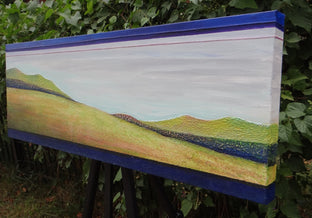 Over the Hills by Brit J Oie |  Side View of Artwork 