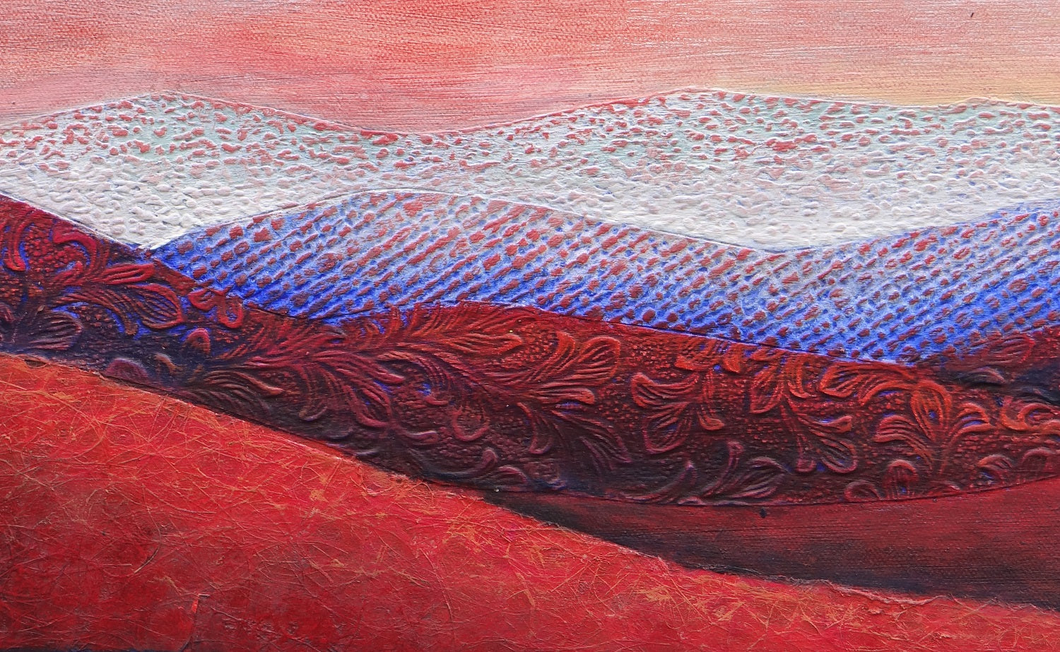 Red Earth by Brit J Oie |  Closeup View of Artwork 