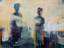 Original art for sale at UGallery.com | Delicate Matters by Gena Brodie Robbins | $3,075 | acrylic painting | 30' h x 40' w | thumbnail 1