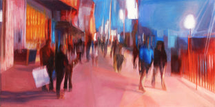 Original art for sale at UGallery.com | Ambient Parallax by Kristen Brown | $2,300 | oil painting | 24' h x 48' w | photo 1