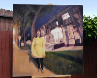 Original art for sale at UGallery.com | No Cars Go by Kristen Brown | $4,500 | oil painting | 48' h x 48' w | photo 3