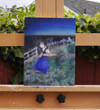 Original art for sale at UGallery.com | Re-enactments by Kristen Brown | $575 | oil painting | 12' h x 9' w | thumbnail 3