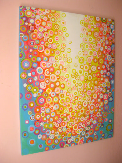 Sun Bubbles by Natasha Tayles |  Side View of Artwork 