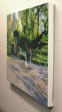 Original art for sale at UGallery.com | Early Autumn Shadows and Bubbles by Onelio Marrero | $1,125 | oil painting | 18' h x 24' w | thumbnail 2