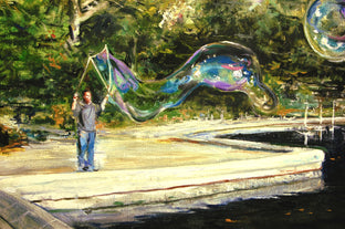 Original art for sale at UGallery.com | Catching the Wind by Onelio Marrero | $1,125 | oil painting | 18' h x 24' w | photo 4