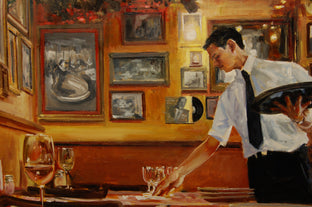 Buca di Beppo Before the Rush by Onelio Marrero |   Closeup View of Artwork 