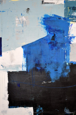 Building Momentum by Julie Weaverling |  Side View of Artwork 