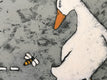 Original art for sale at UGallery.com | Flight of the Bumblebee by Jaime Ellsworth | $1,700 | acrylic painting | 18' h x 36' w | thumbnail 4