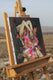 Original art for sale at UGallery.com | Among the Hidden by Mika Burt | $1,200 | oil painting | 15.75' h x 15.75' w | thumbnail 2