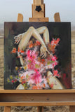 Original art for sale at UGallery.com | Among the Hidden by Mika Burt | $1,200 | oil painting | 15.75' h x 15.75' w | thumbnail 3
