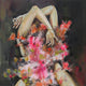 Original art for sale at UGallery.com | Among the Hidden by Mika Burt | $1,200 | oil painting | 15.75' h x 15.75' w | thumbnail 1
