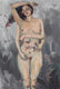 Original art for sale at UGallery.com | Sensual Transcendence by Mika Burt | $4,800 | oil painting | 47.25' h x 31.5' w | thumbnail 1
