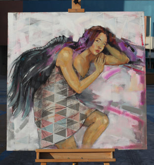 Inside Out /Purple/ by Mika Burt |  Context View of Artwork 