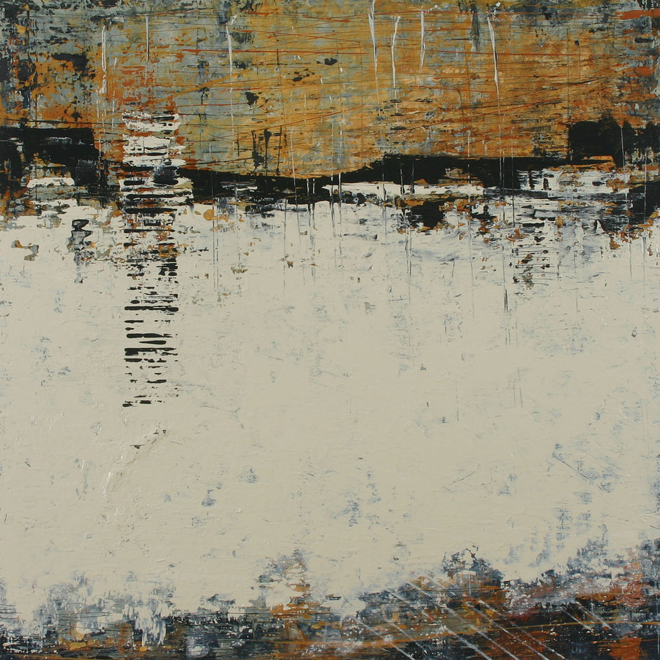 Lights Above the Hills of Black Kite by Patricia Oblack |  Closeup View of Artwork 