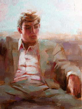 Original art for sale at UGallery.com | I Want to Tell You by Pamela Blaies | $1,000 | oil painting | 14' h x 11' w