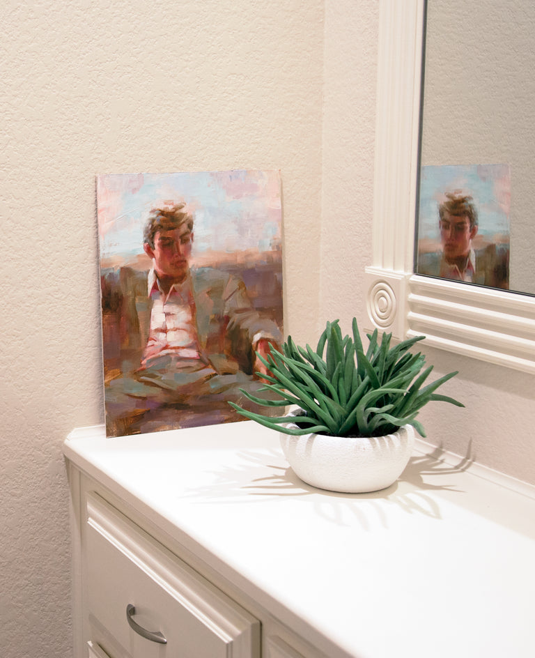 I Want to Tell You by Pamela Blaies |  Side View of Artwork 