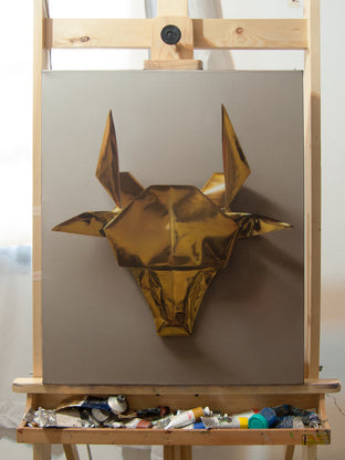 Yellow Calf by Daniel Caro |  Context View of Artwork 
