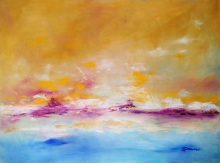 Original art for sale at UGallery.com | Calm by Sarah Parsons | $1,975 | oil painting | 30' h x 40' w | photo 1
