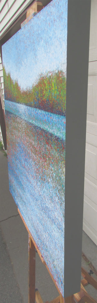 Original art for sale at UGallery.com | Calm by Valerie Berkely | $1,200 | acrylic painting | 30' h x 30' w | photo 2