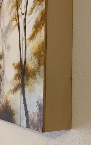 Original art for sale at UGallery.com | Amber Forest by Candice Eisenfeld | $3,100 | acrylic painting | 20' h x 48' w | photo 2