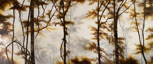 Original art for sale at UGallery.com | Amber Forest by Candice Eisenfeld | $3,100 | acrylic painting | 20' h x 48' w | photo 1
