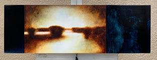 Original art for sale at UGallery.com | Blue Lake by Candice Eisenfeld | $1,450 | acrylic painting | 12' h x 36' w | photo 3