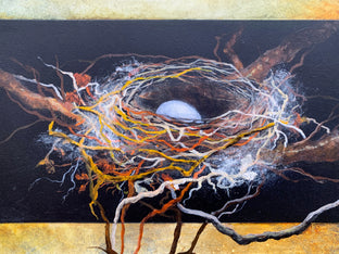 Original art for sale at UGallery.com | Nest from Forest by Candice Eisenfeld | $3,400 | acrylic painting | 52' h x 12' w | photo 4