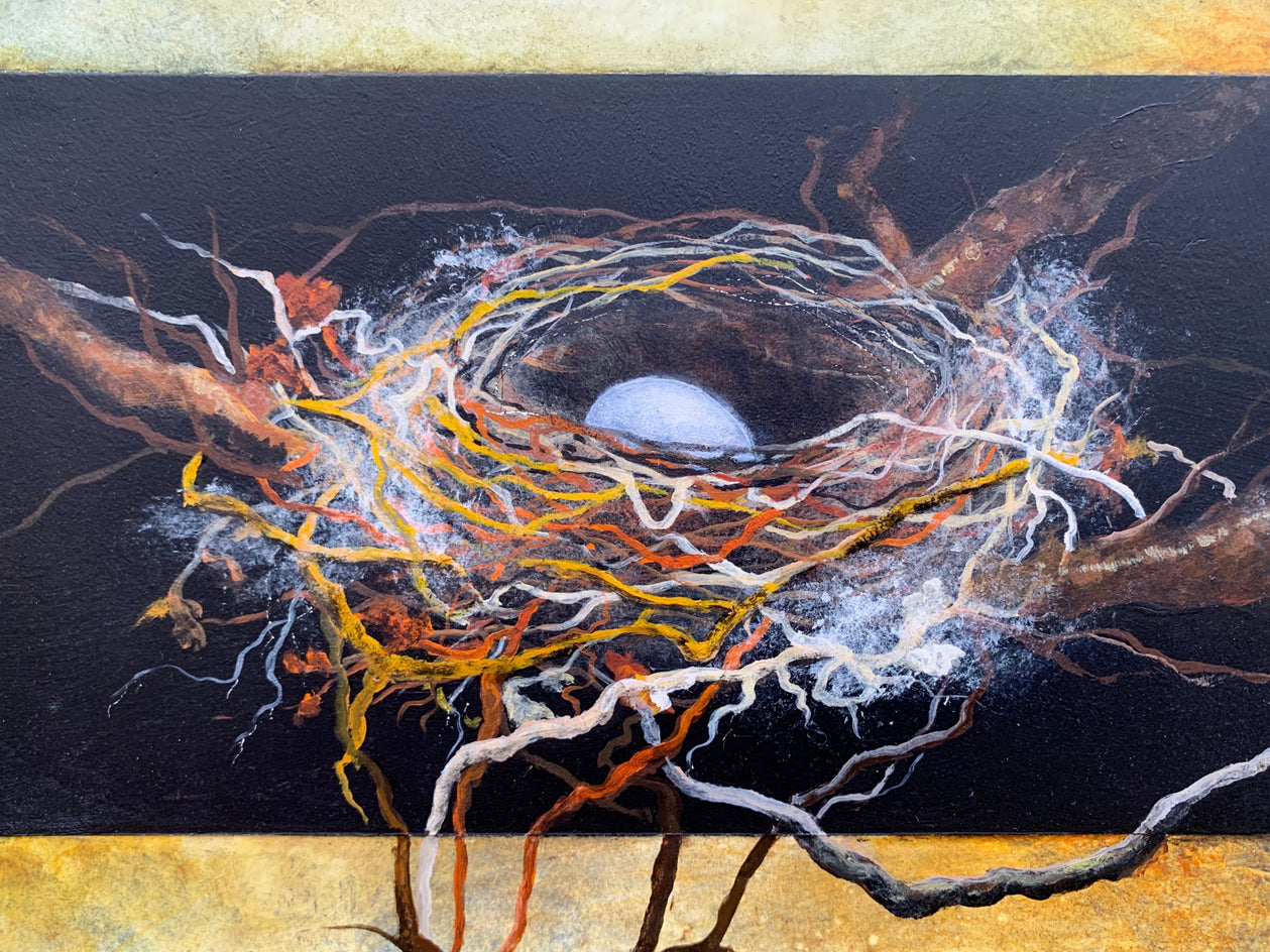 Nest from Forest by Candice Eisenfeld |  Closeup View of Artwork 